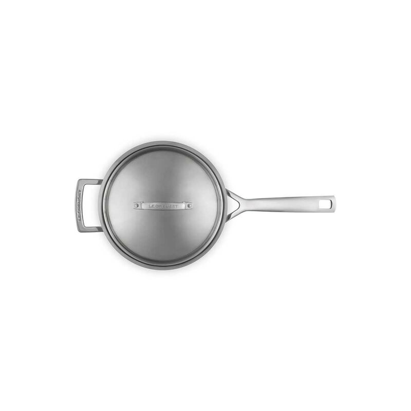 Le Creuset 3-PLY Stainless Steel Saucepan with Lid and Helper Handle 20cm image number 2